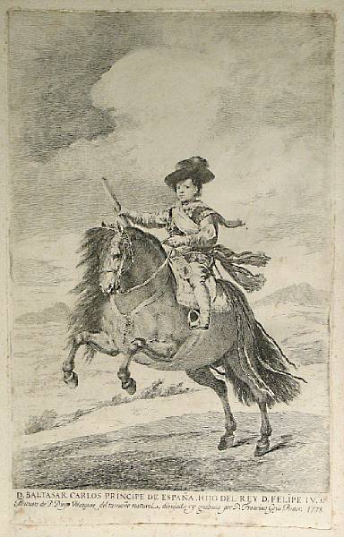 Appraisal: Francisco Jos de Goya y Lucientes Spanish - Baltasar Carlos