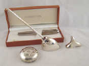 Appraisal: A mixed lot comprising a white metal tests silver pen