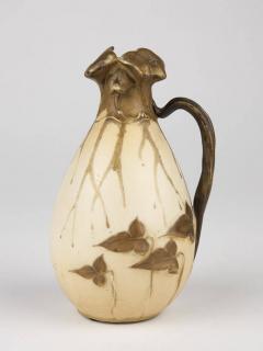 Appraisal: An RStK Amphora gilt ivory pottery jug Circa - Turn-Teplitz