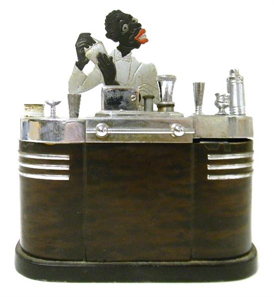 Appraisal: Ronson Touch-Tip black bartender cigarette holder and lighter c cut-out