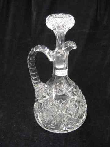 Appraisal: Brilliant Period Cut Glass Decanter bell form ''