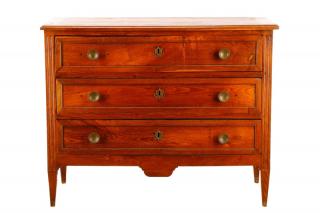 Appraisal: French Directoire Style Walnut Dresser th C Continental likely French