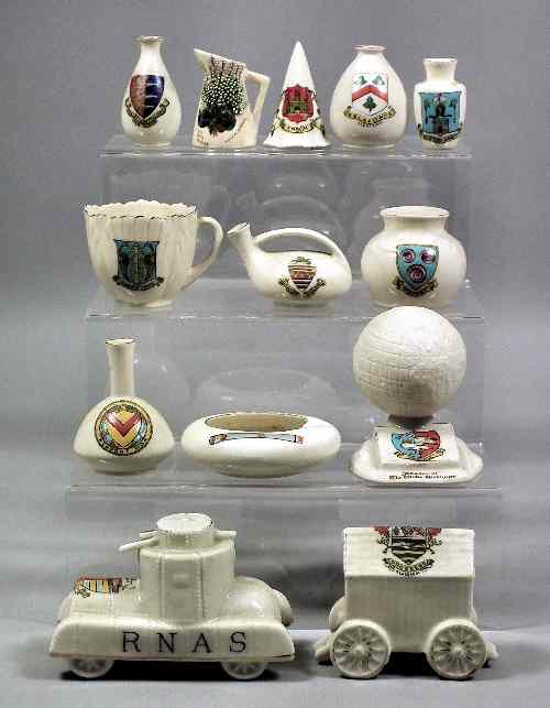 Appraisal: An extensive collection of early th Century bone china crested