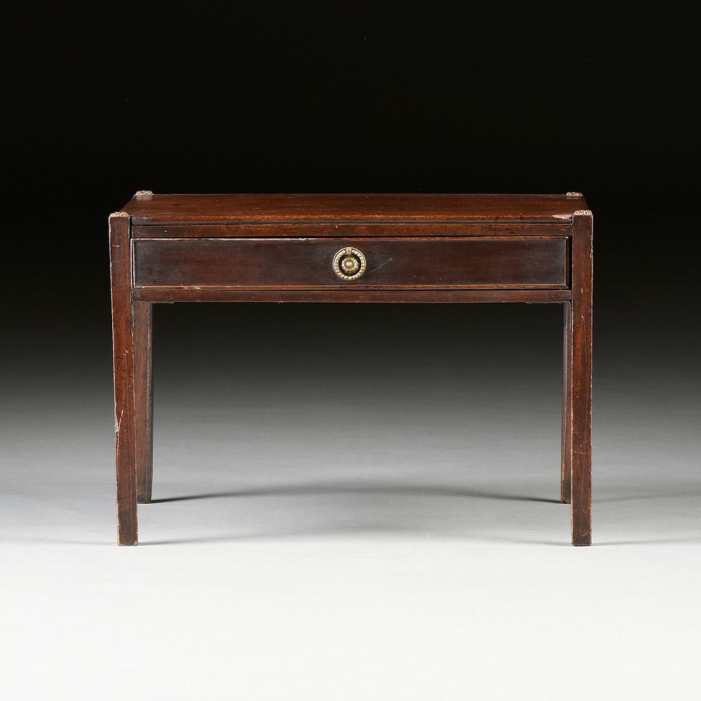 Appraisal: A GEORGE III MAHOGANY LOW SIDE TABLE LATE TH EARLY