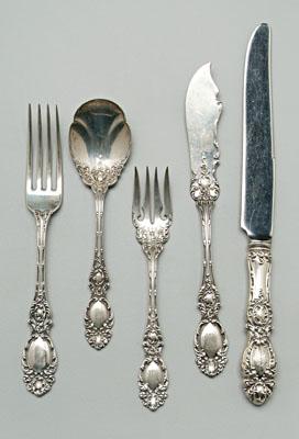 Appraisal: Wallace Lucerne sterling flatware pieces most with various monograms oz