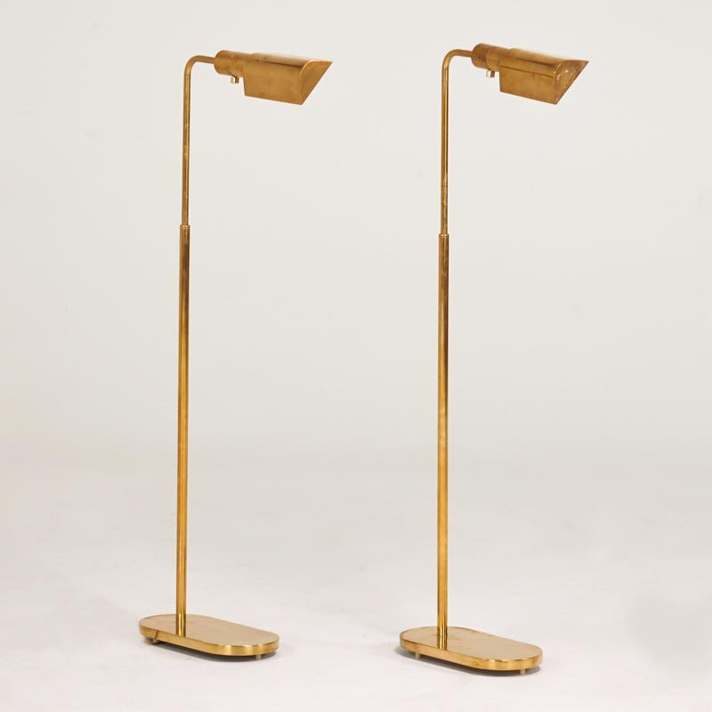 Appraisal: CASELLA LIGHTING Pair of adjustable reading lamps San Francisco s