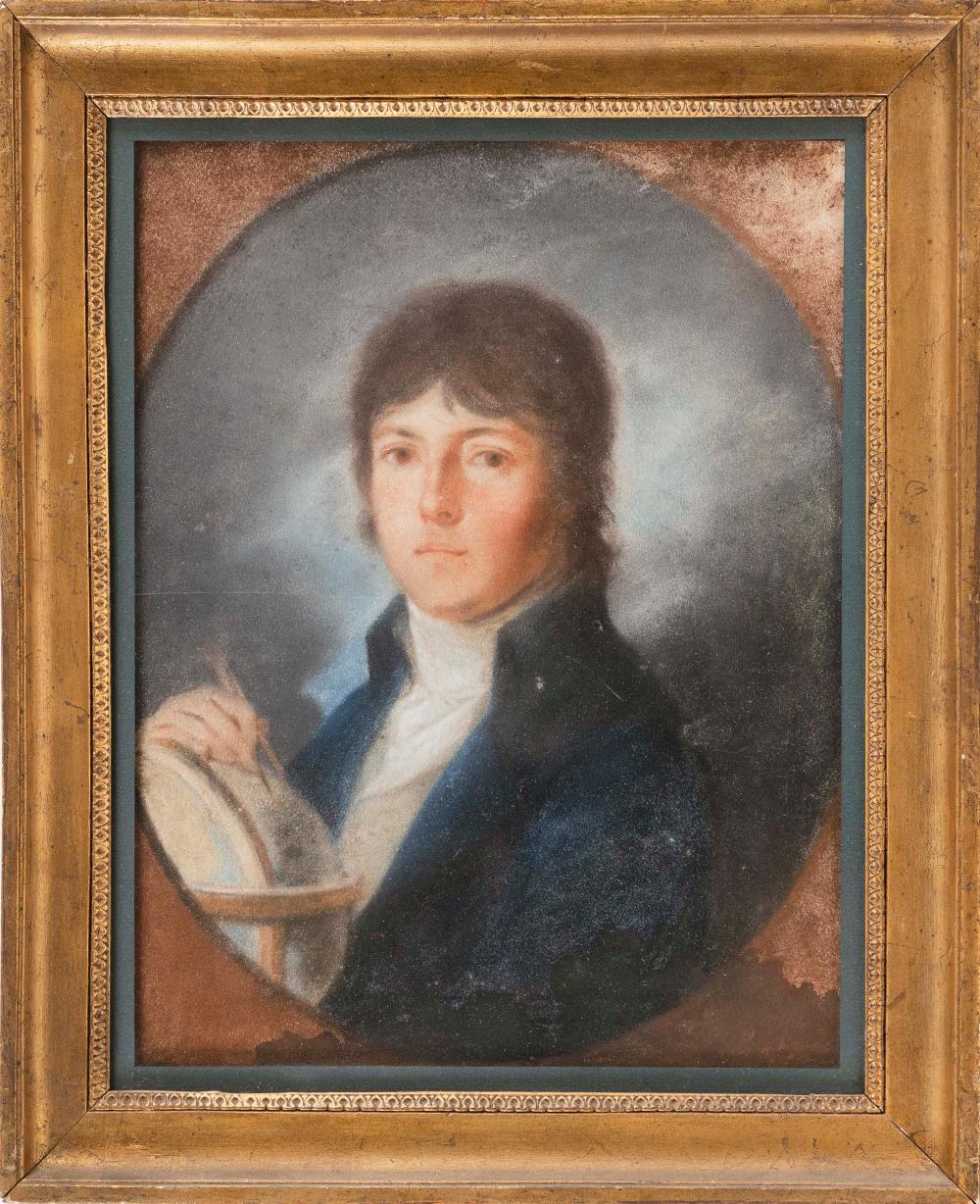 Appraisal: PASTEL PORTRAIT OF A YOUNG MAN TH CENTURY PASTEL ON