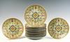 Appraisal: SET CHINESE EXPORT PORCELAIN PLATES - Late Qing Period Famille