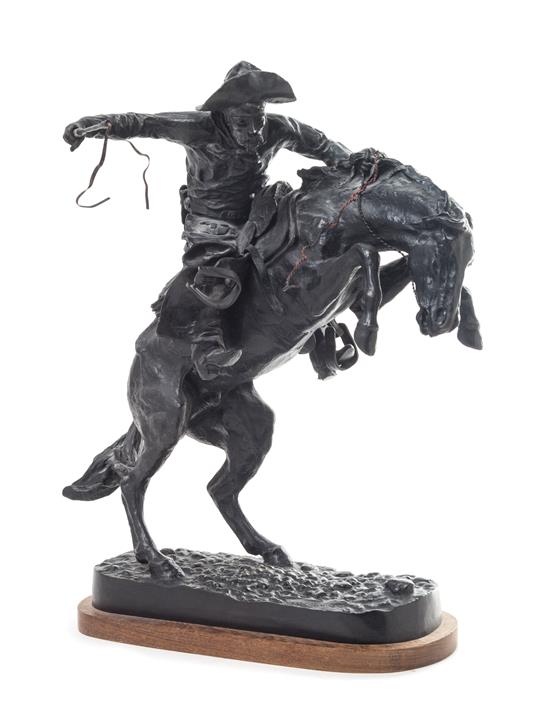 Appraisal: Sale Lot An American Bronze Figural Group after frederic sackrider