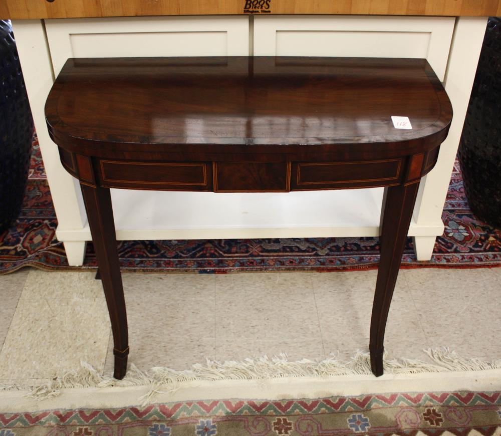 Appraisal: FEDERAL MAHOGANY GAME TABLE American early th century having a