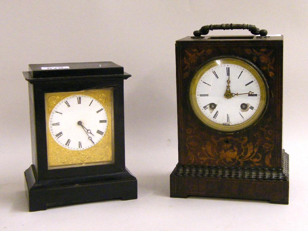 Appraisal: Good double fusee bracket clock five pillar movement with maintaining