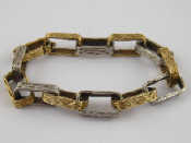 Appraisal: A yellow and white metal tests carat gold bracelet approx