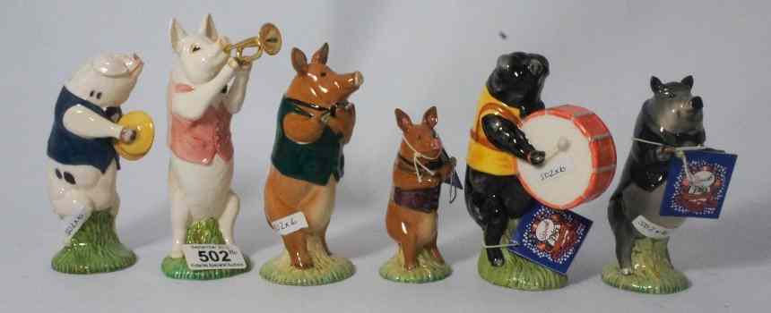 Appraisal: Beswick Pig Promenade Figures to include Matthew PP Andrew PP