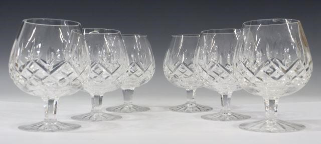 Appraisal: lot of Waterford cut crystal brandy snifters glasses in the