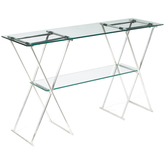 Appraisal: s console table designed by Robert John New York NY