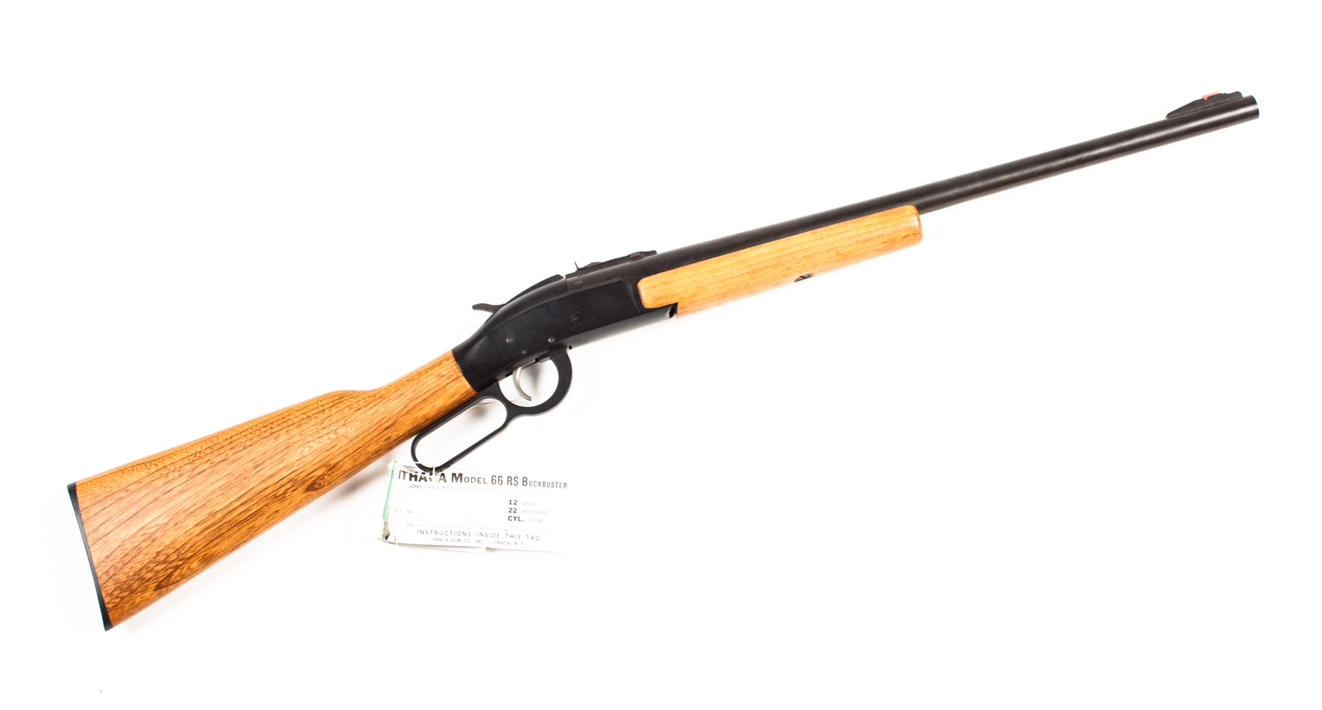 Appraisal: Ithaca Model RS Buckbuster gauge shotgun serial blued finish single