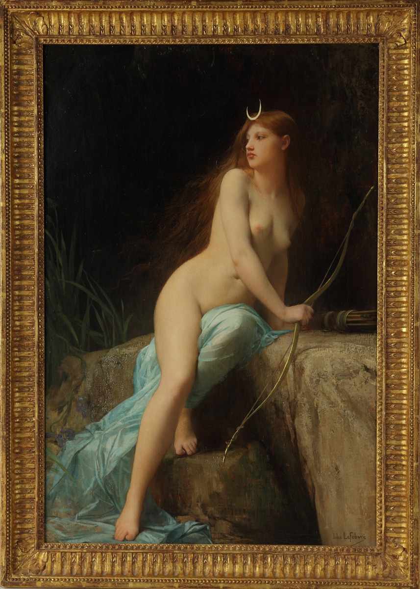 Appraisal: Jules Joseph LeFebvre French - ''Diana Chasseresse'' Sgn Lower right