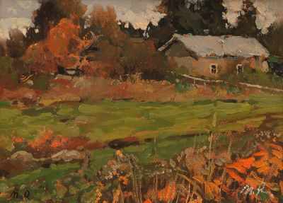 Appraisal: Mark Kremer Russian b Autumn Time Oil on board signed