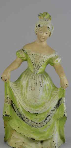 Appraisal: CURTSEY GIRL DOORSTOP Judd Co ''cJo '' depicts woman in