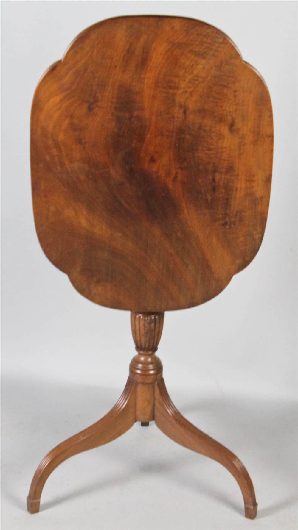 Appraisal: FEDERAL MAHOGANY TILT-TOP CANDLESTAND NEW YORK FROM THE COLLECTION OF