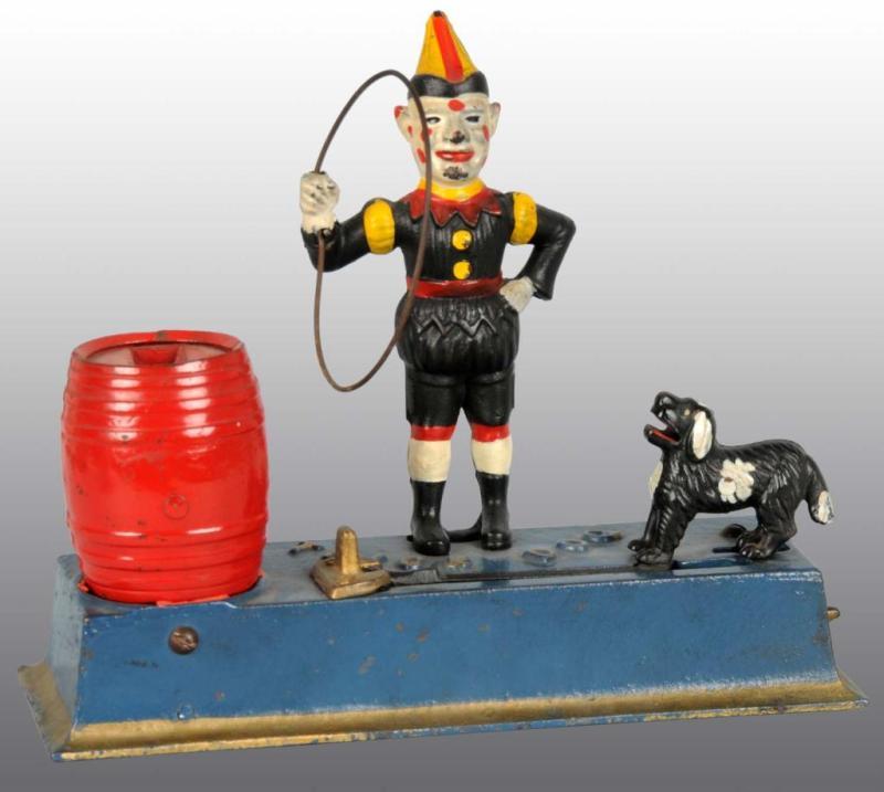 Appraisal: Cast Iron Trick Dog Mechanical Bank Description Manufactured by Hubley