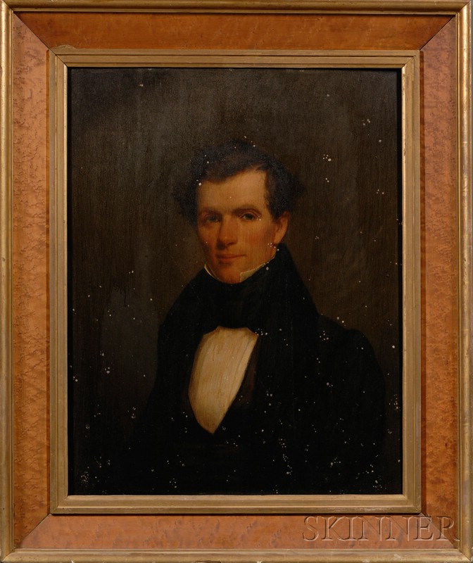 Appraisal: American School th Century Portrait of a Young Gentleman Unsigned