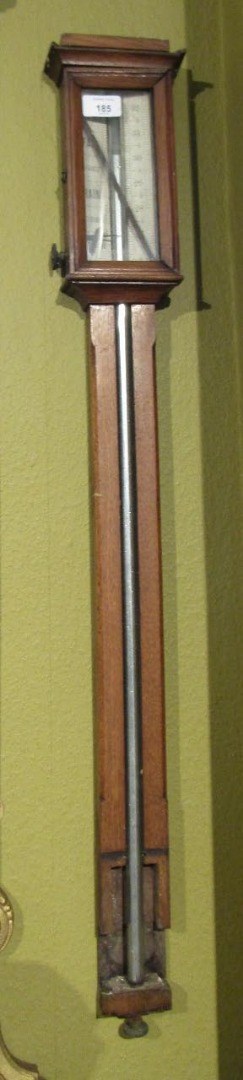 Appraisal: A thC oak cased stick barometer