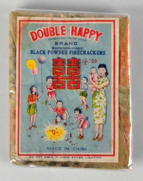 Appraisal: Double Happy -Pack Firecrackers Class Manufactured by Kwan Yee Sing