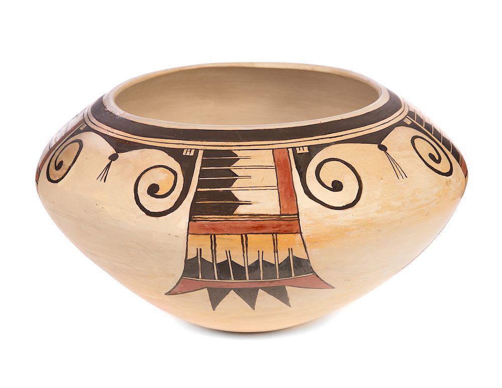 Appraisal: Early Hopi Bowl Sikyatki Revival Measures by tall It came