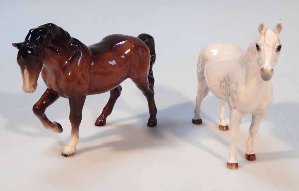 Appraisal: A Beswick dapple grey horse Connemara printed marks beneath cm