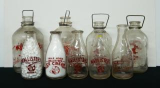 Appraisal: Dairy Dairy- bottles Warren OH- 'Mc Allister's' with decals including