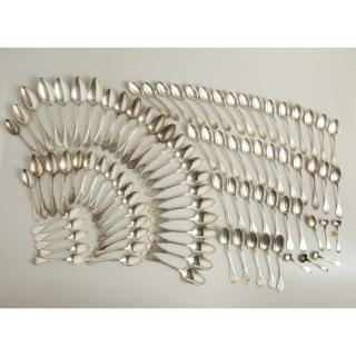 Appraisal: Silver Spoons Gothic Pattern assorted silver spoons Gothic pattern comprising