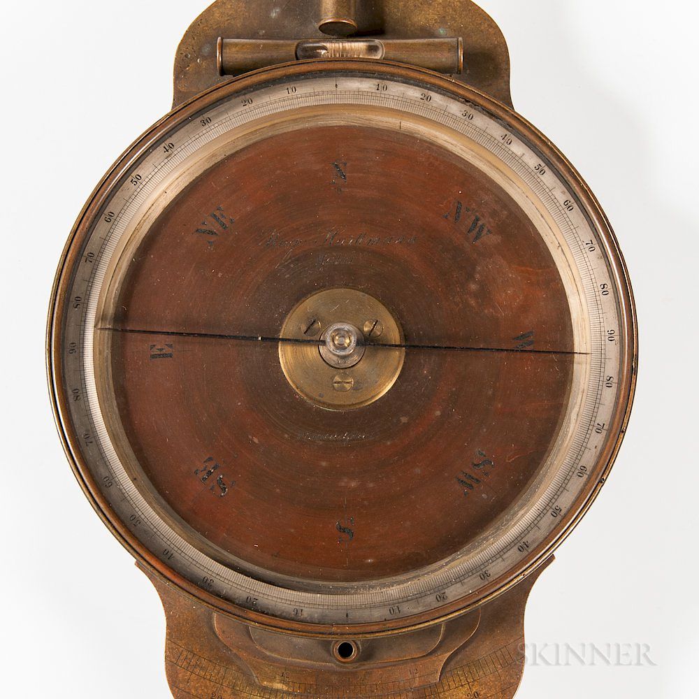 Appraisal: Hugo Harttmann Vernier Compass Hugo Harttmann Vernier Compass Philadelphia Pennsylvania