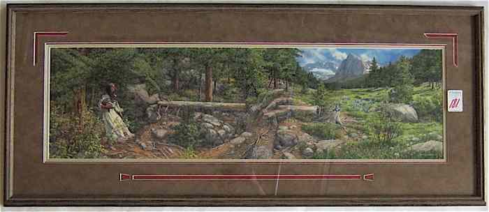 Appraisal: BEV DOOLITTLE COLOR LITHOGRAPH in limited edition California born titled