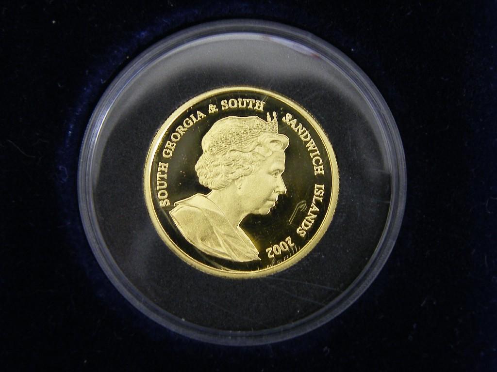 Appraisal: Cased South Georgia coin commemorating the work of Diana Princess