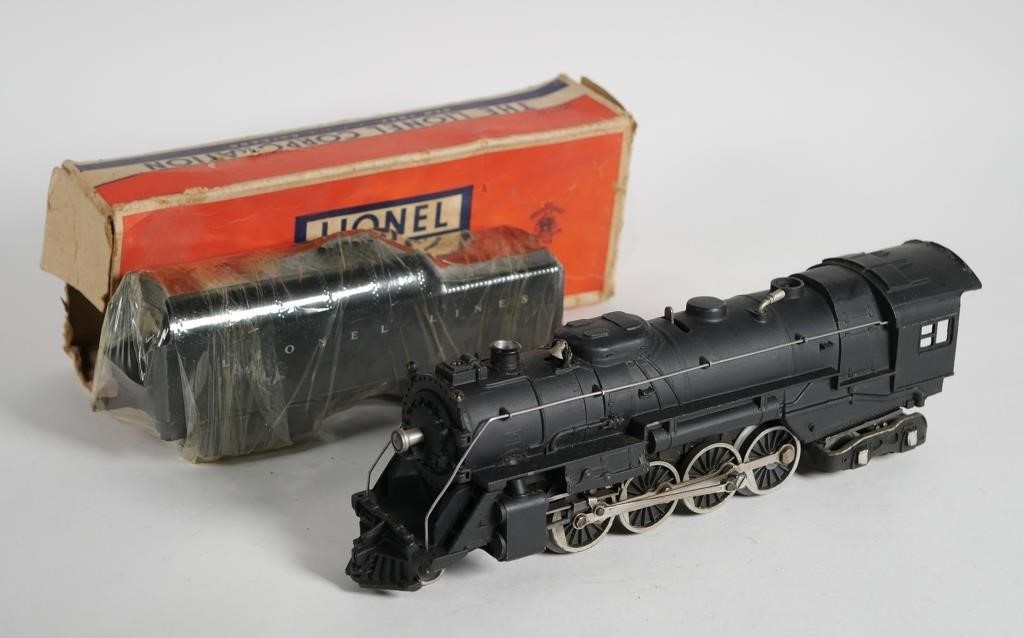 Appraisal: LIONEL O GAUGE STEAM LOCOMOTIVE AND TENDER - - Locomotive