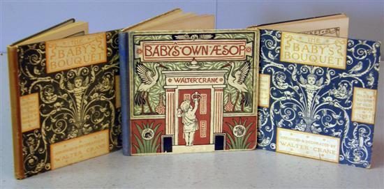 Appraisal: Three Walter Crane first editions Babys Own Aesop and two