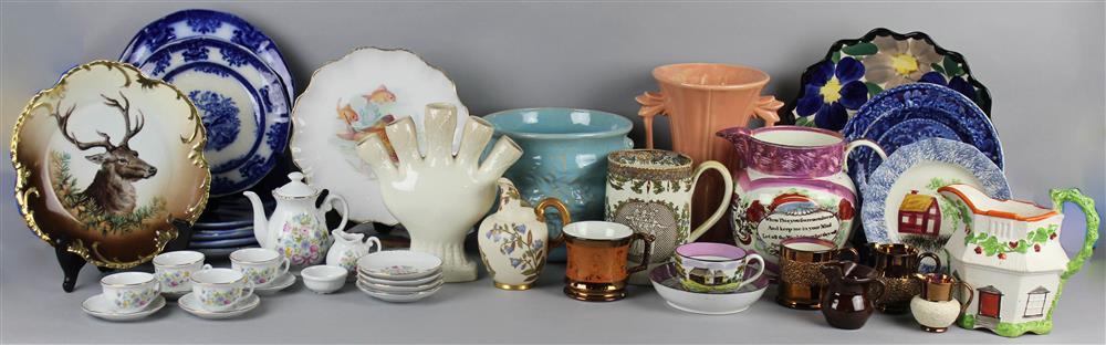 Appraisal: MISCELLANEOUS GROUP OF ENGLISH AMERICAN AND CONTINENTAL CERAMICS including a