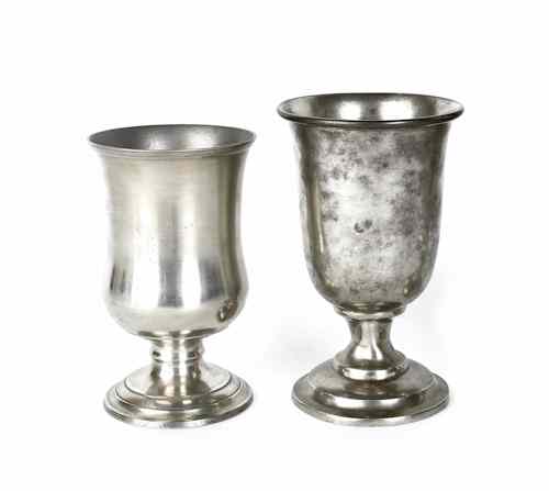 Appraisal: Beverly Massachusetts pewter chalice ca bearing the touch of Israel