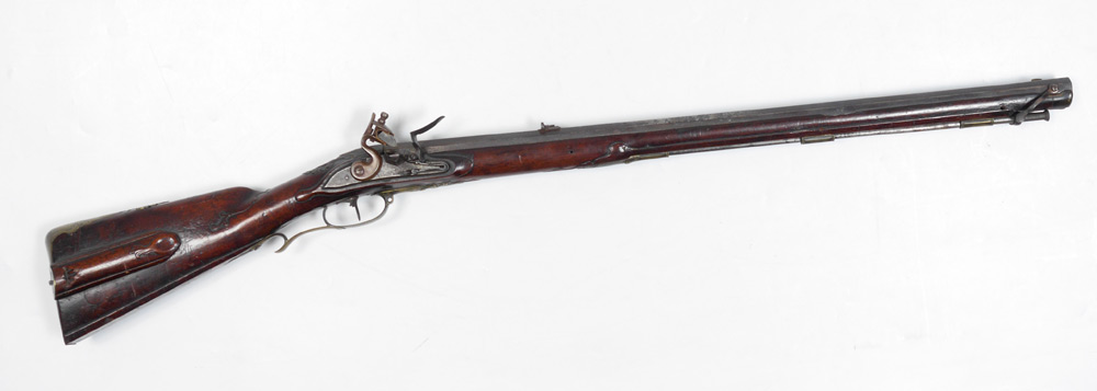 Appraisal: TH CENTURY GERMAN JAEGER RIFLE Carved walnut full stock with