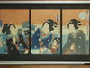 Appraisal: JAPANESE WOODBLOCK - Kabuki Triptych by Kochoko Hosai ca Depicts