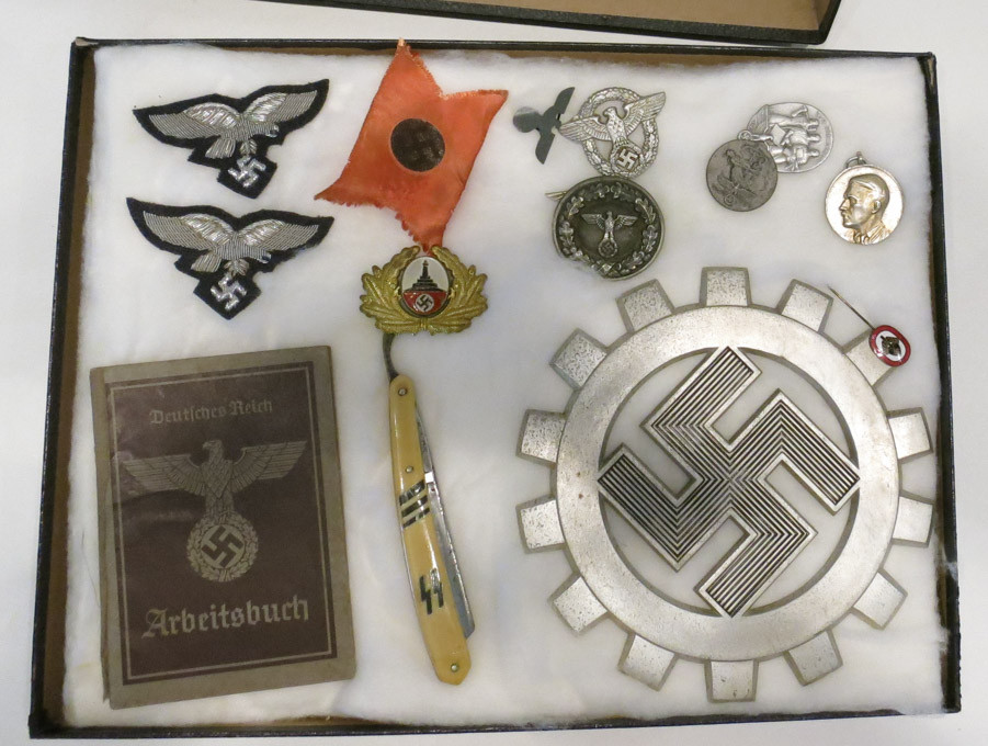 Appraisal: COLLECTION OF GERMAN WORLD WAR TWO MEMORABILIA including aluminum DAF