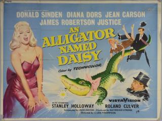 Appraisal: An Alligator Named Daisy British Quad film poster starring Donald