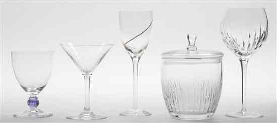 Appraisal: A Collection of Glass Stemware comprising eight Kosta Boda gilt