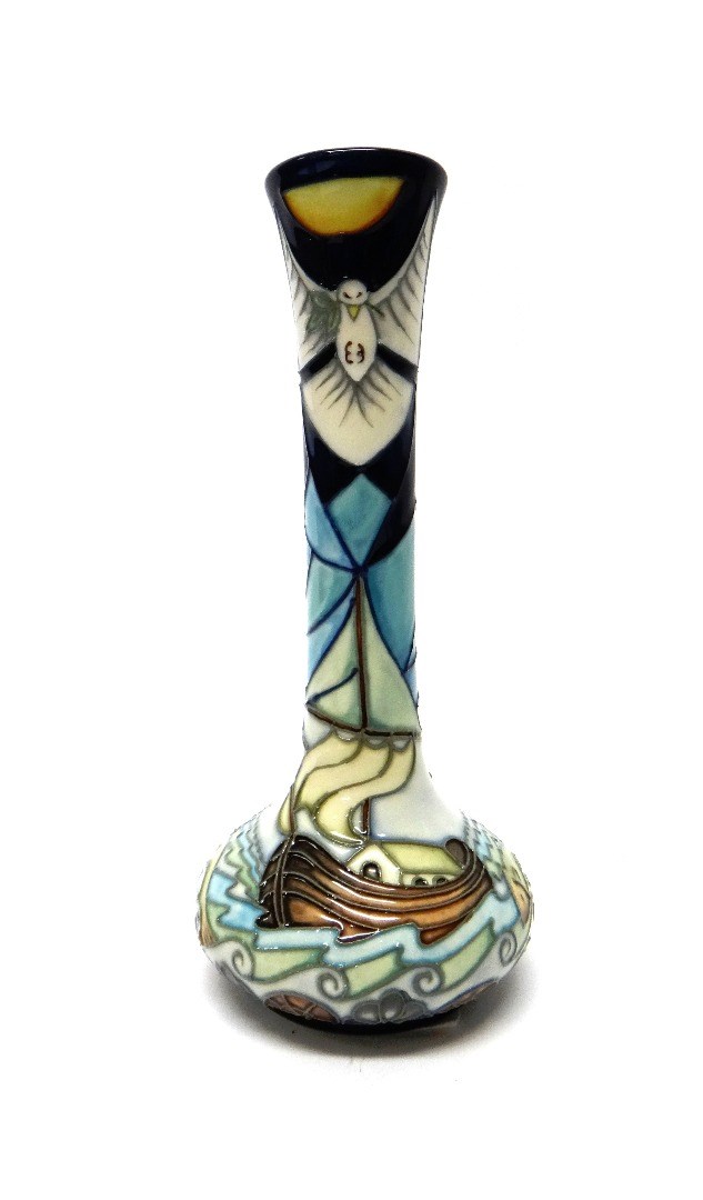 Appraisal: A Moorcroft 'Winds of Change' bottle neck vase circa cm