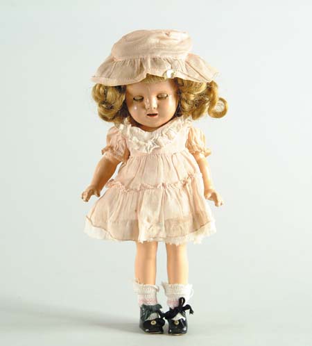 Appraisal: SHIRLEY TEMPLE DOLL Back marked Shirley Temple Socket head arms