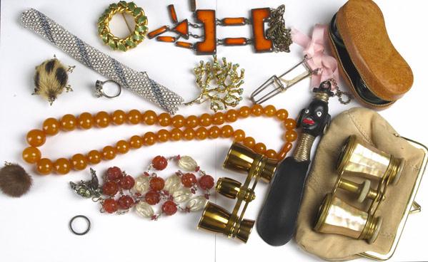 Appraisal: COLLECTION OF BIJOUX AND ACCESSORIES Three pairs of opera glasses