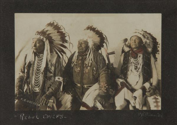 Appraisal: P B Dunning Rebel Chiefs hand colored x image