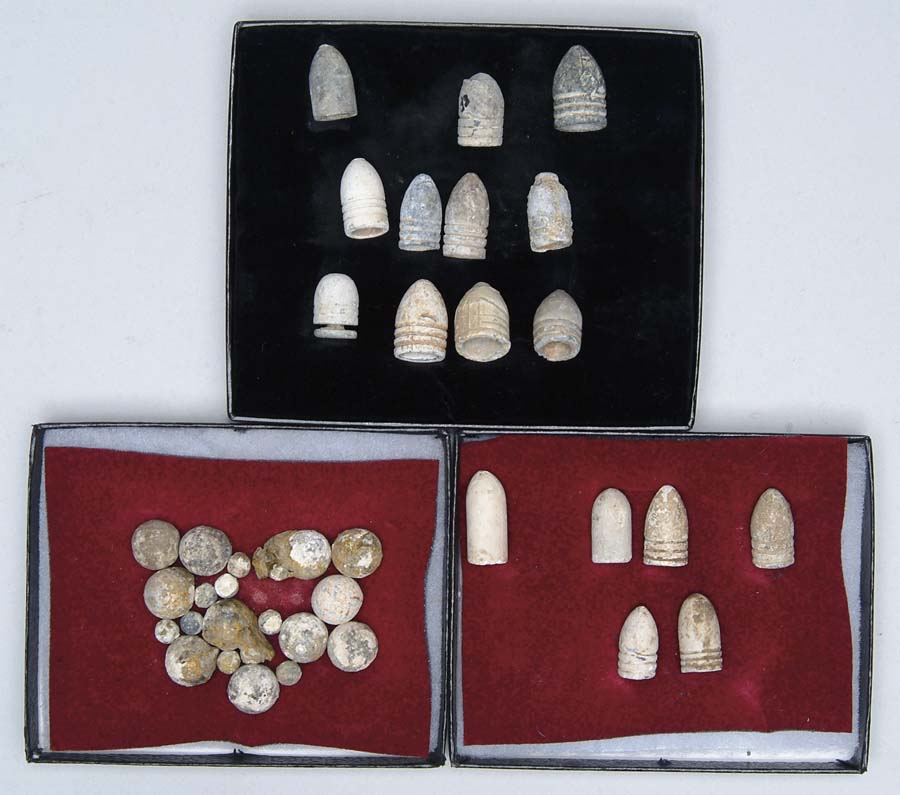 Appraisal: LARGE LOT OF EXCAVATED BULLETS FROM CIVIL WAR BATTLEFIELDS AND