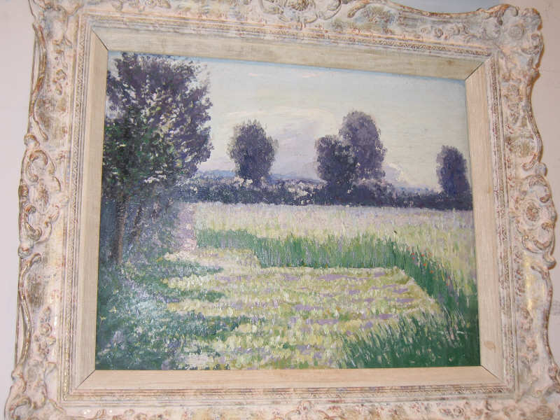 Appraisal: ATTRIBUTED TO NORMAN LLOYD AUSTRALIAN - Sunlit field oil on